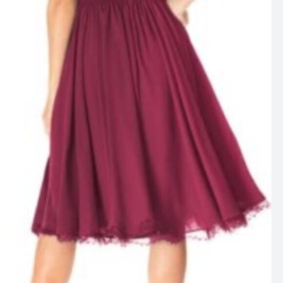 Dress the Population Deep Red Midi Dress - Picture 2 of 9